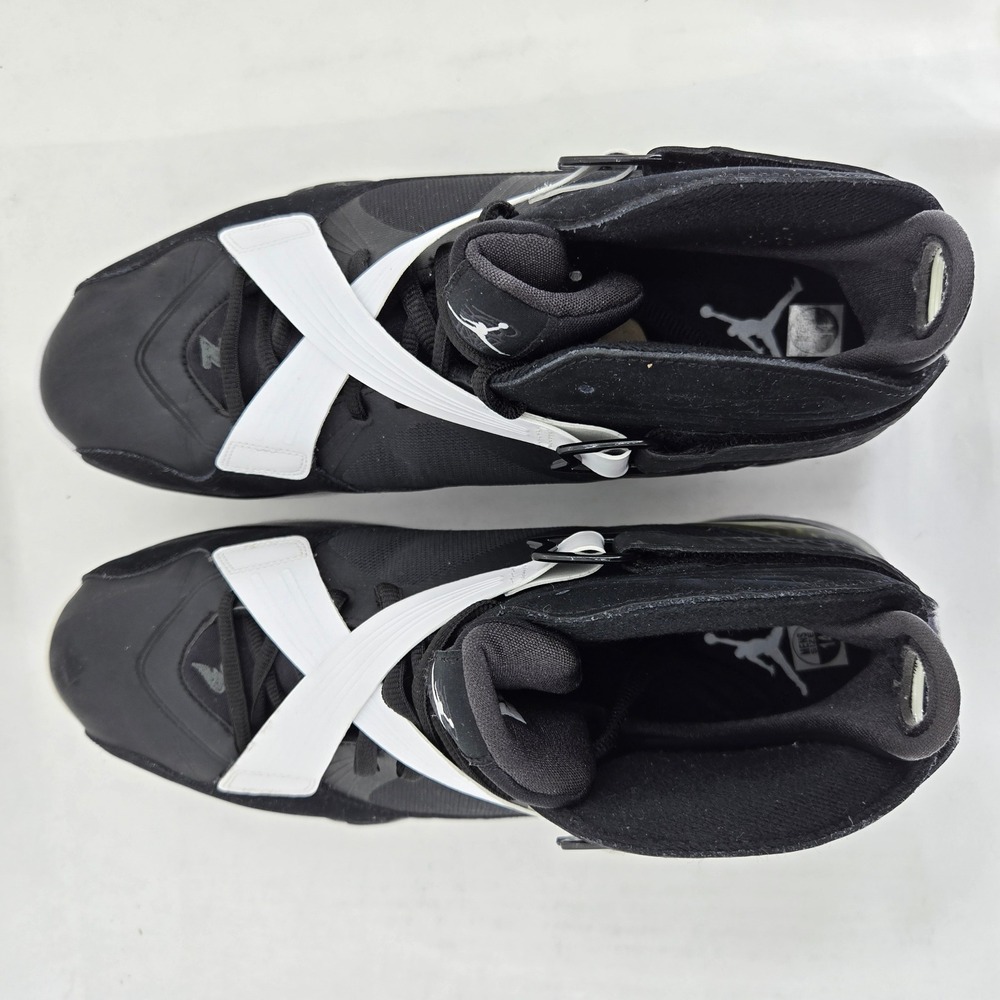 Jordan Air Jordan 8.0 Black Dark Charcoal White Mens 14 Sneakers 467807-001 - Picture 5 of 16